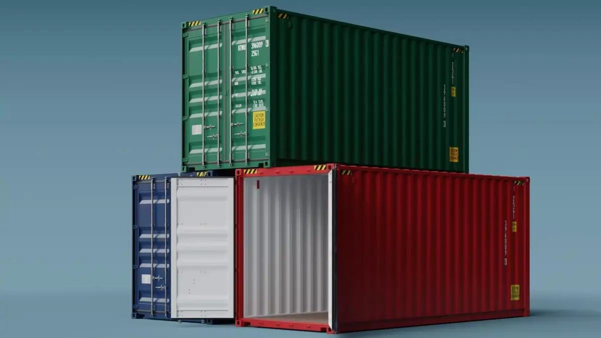 ISO Container 20ft High-Cube 3D model