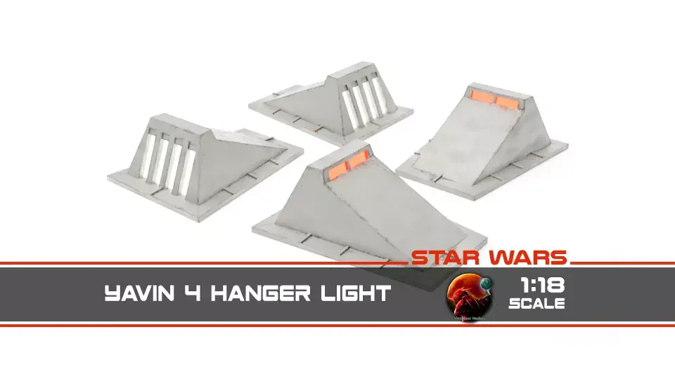 Star Wars Yavin 4 Hangar light - 1-18 scale  Kenner Hasbro 3D print model