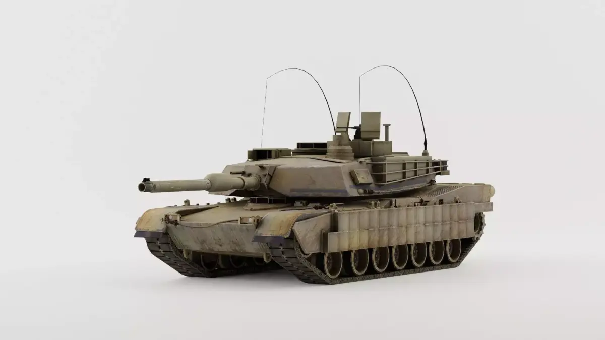 m1a2 tusk 3D model