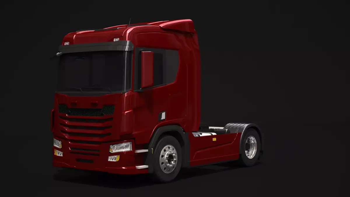 Generic European Semi Truck 4x2 3D model