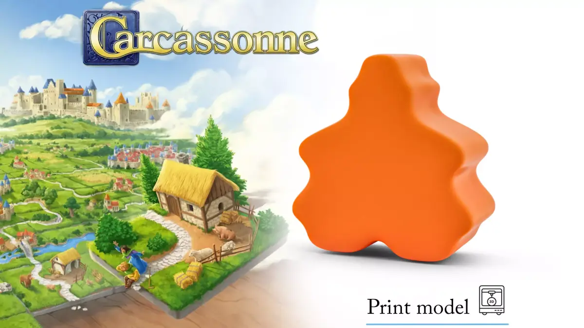 Carcassonne MESSENGER Meeple Token Upgrade  3D Print Model 3D print model
