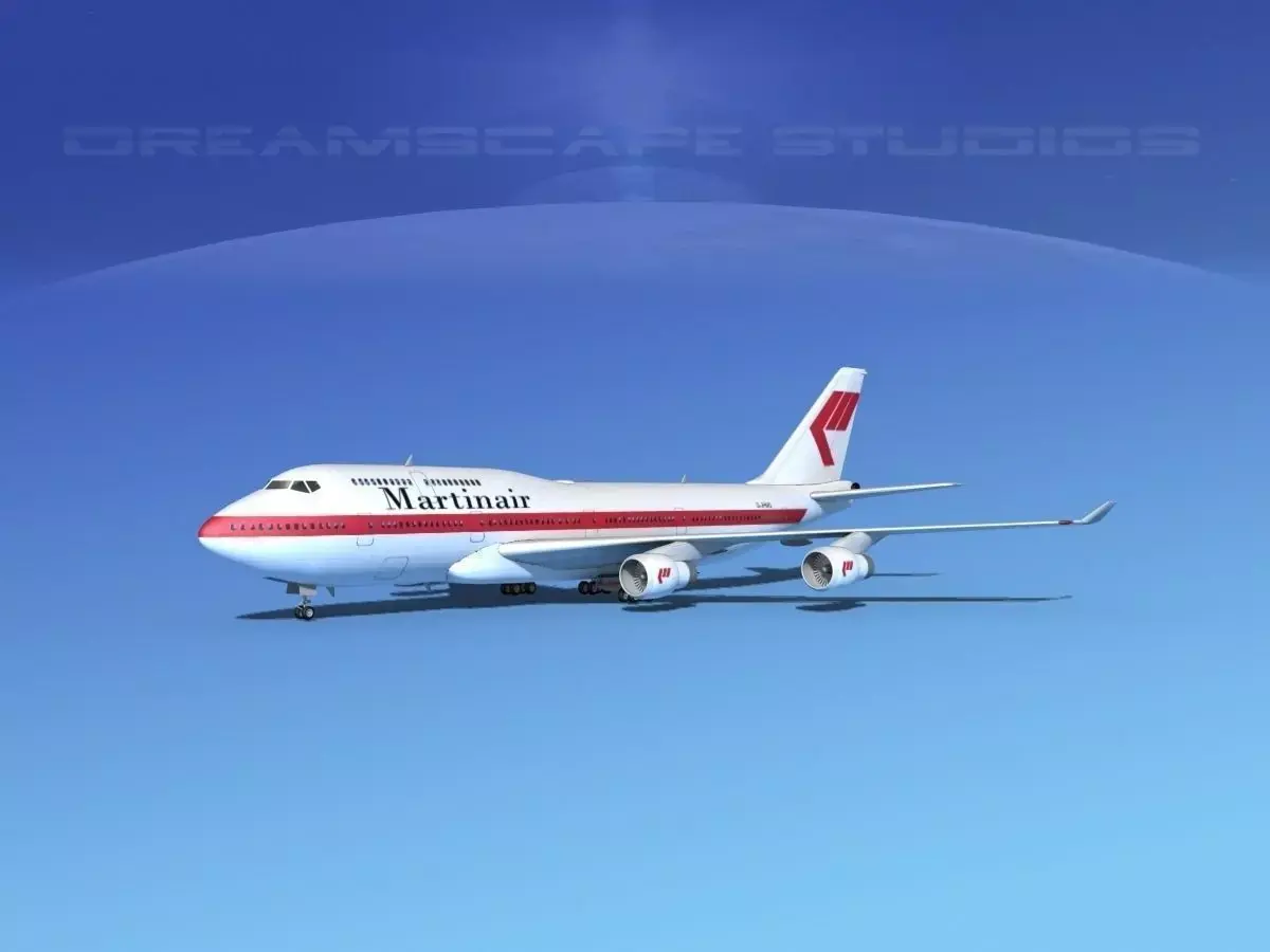 Boeing 747-400 Martin Air 3D model