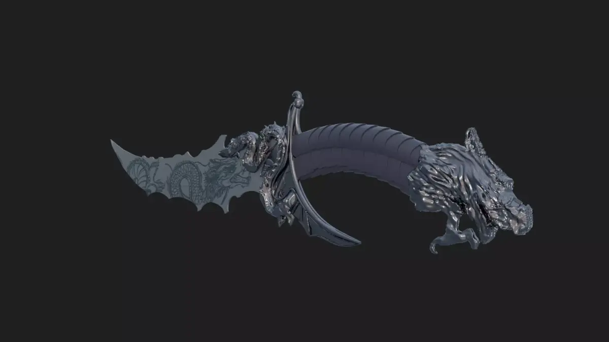 Yakuza dagger Free 3D model