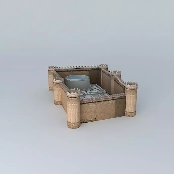 Building that was once the castle 3D model