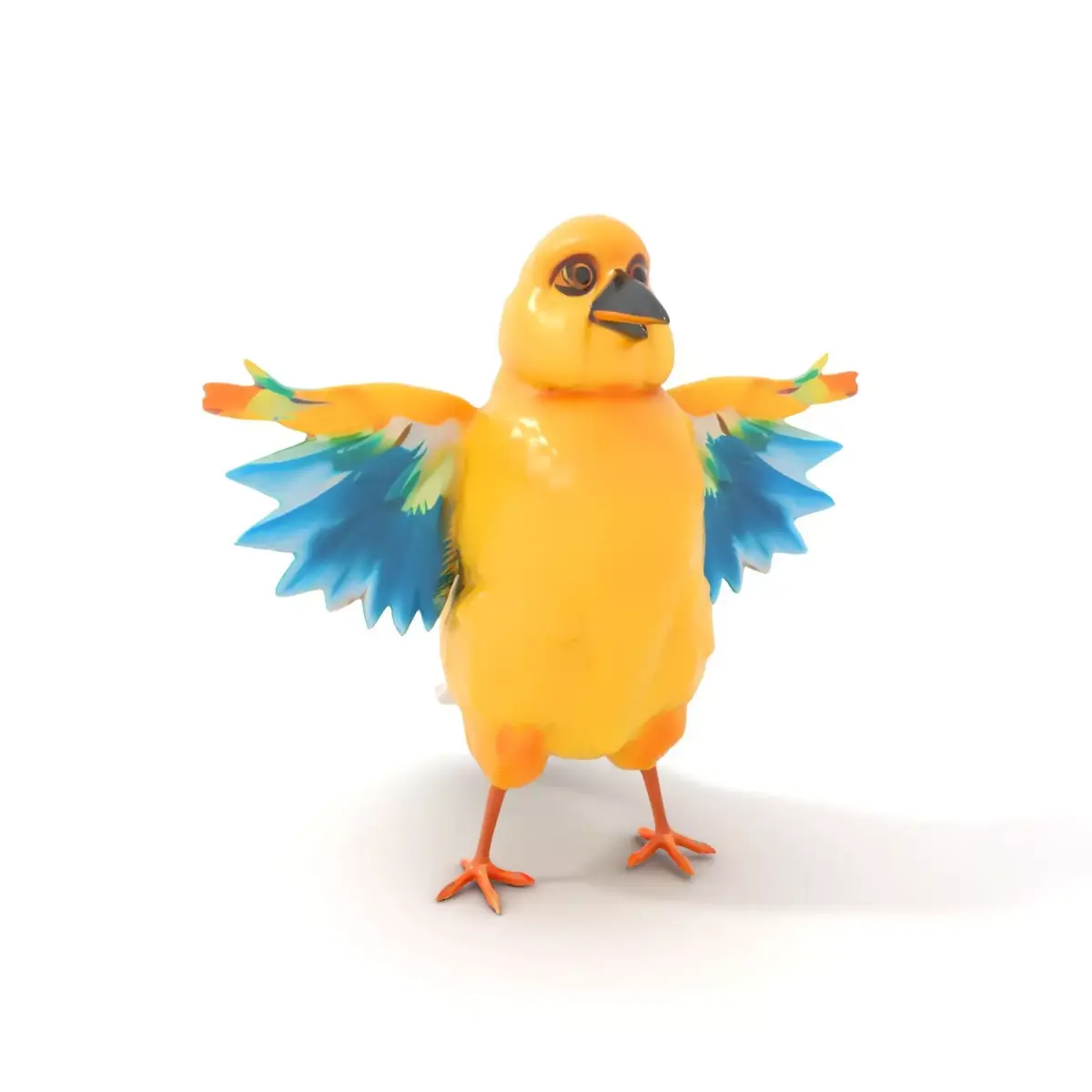 Vivid Parrot model pack Low-poly 3D model