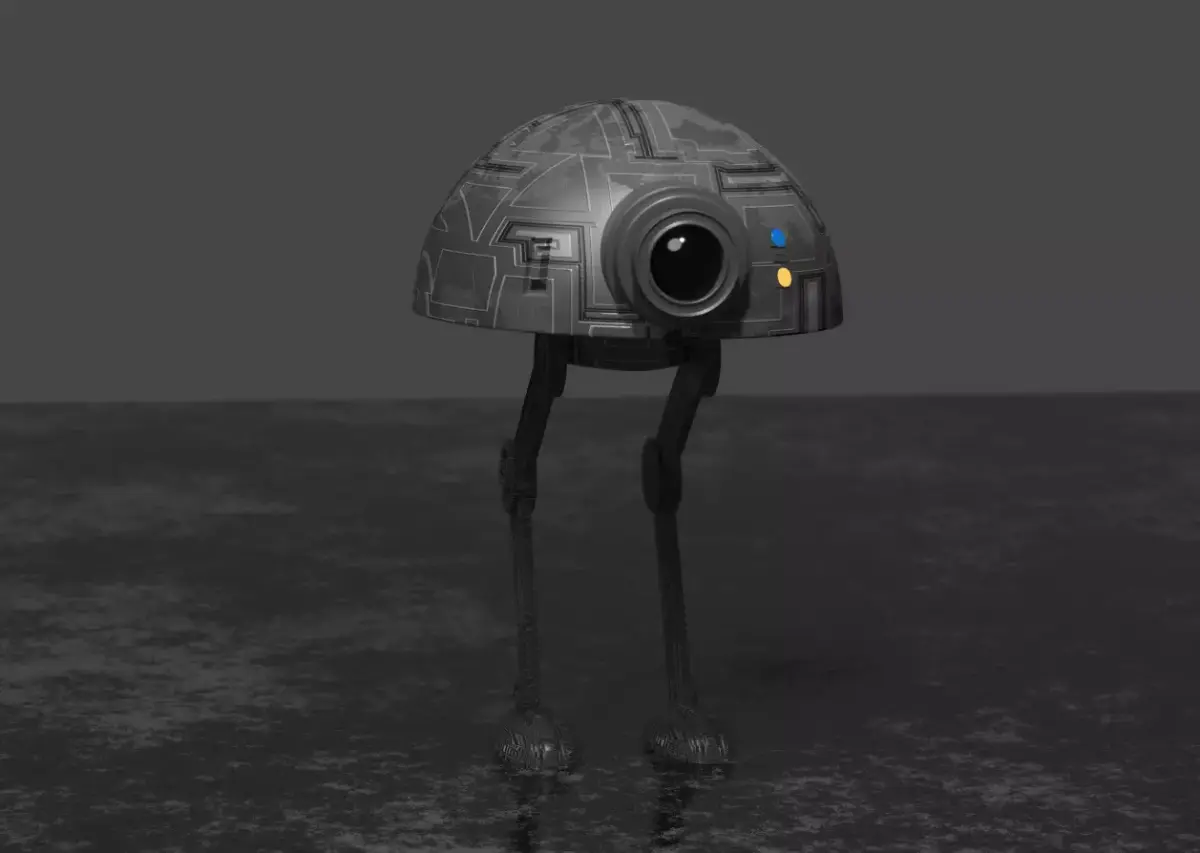 Star Wars Droid - Rigged 3D model