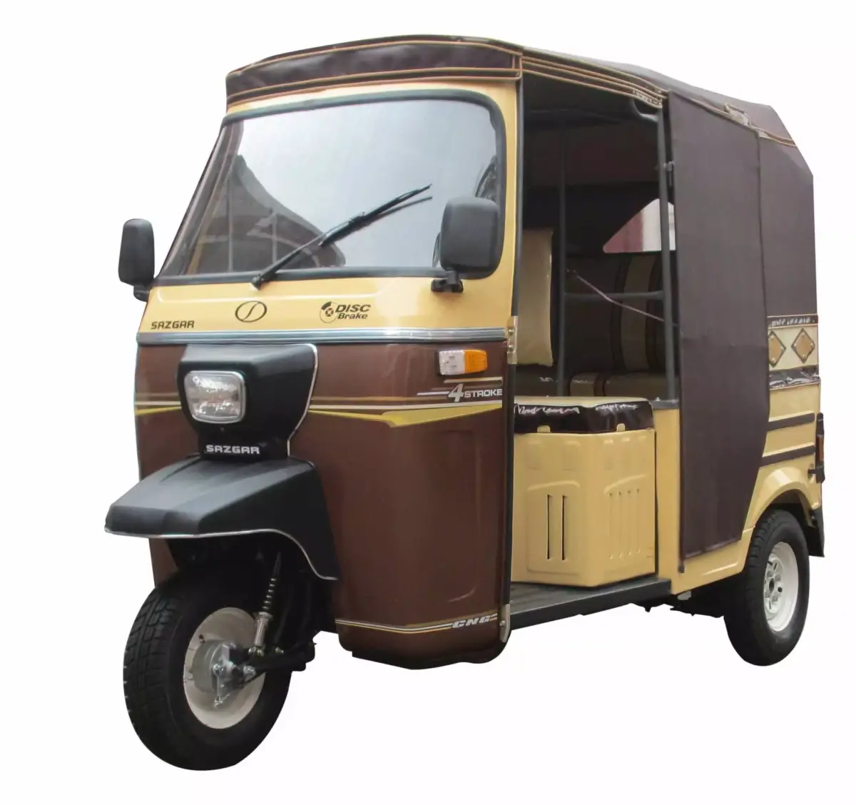 Pakistani Style Auto Rickshaw 3D Model Low-poly 3D model
