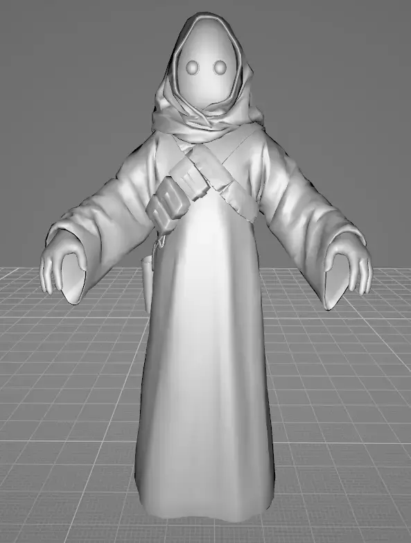 STAR WARS Jawa - Low Poly Game - Battlefield - FBX MODEL Low-poly 3D model