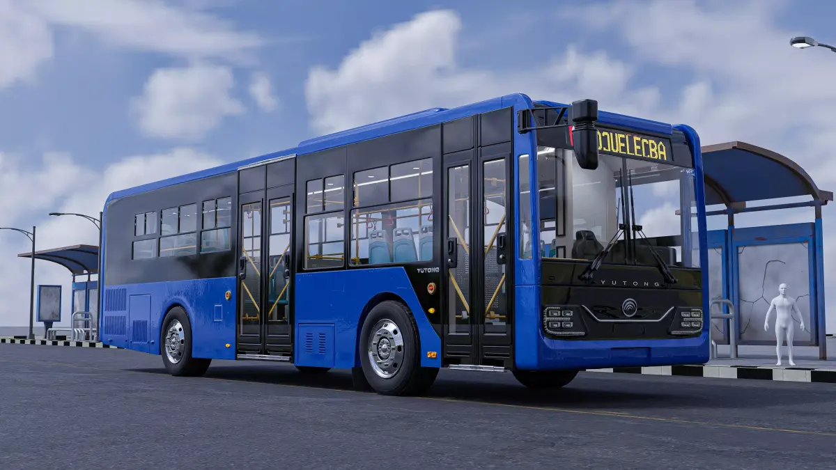 Yutong city bus 3D model 3D model