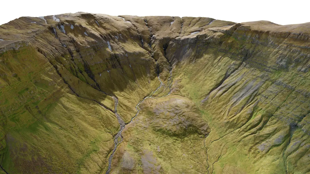Nordic Mountain Valley - 3D PBR Model 3D model