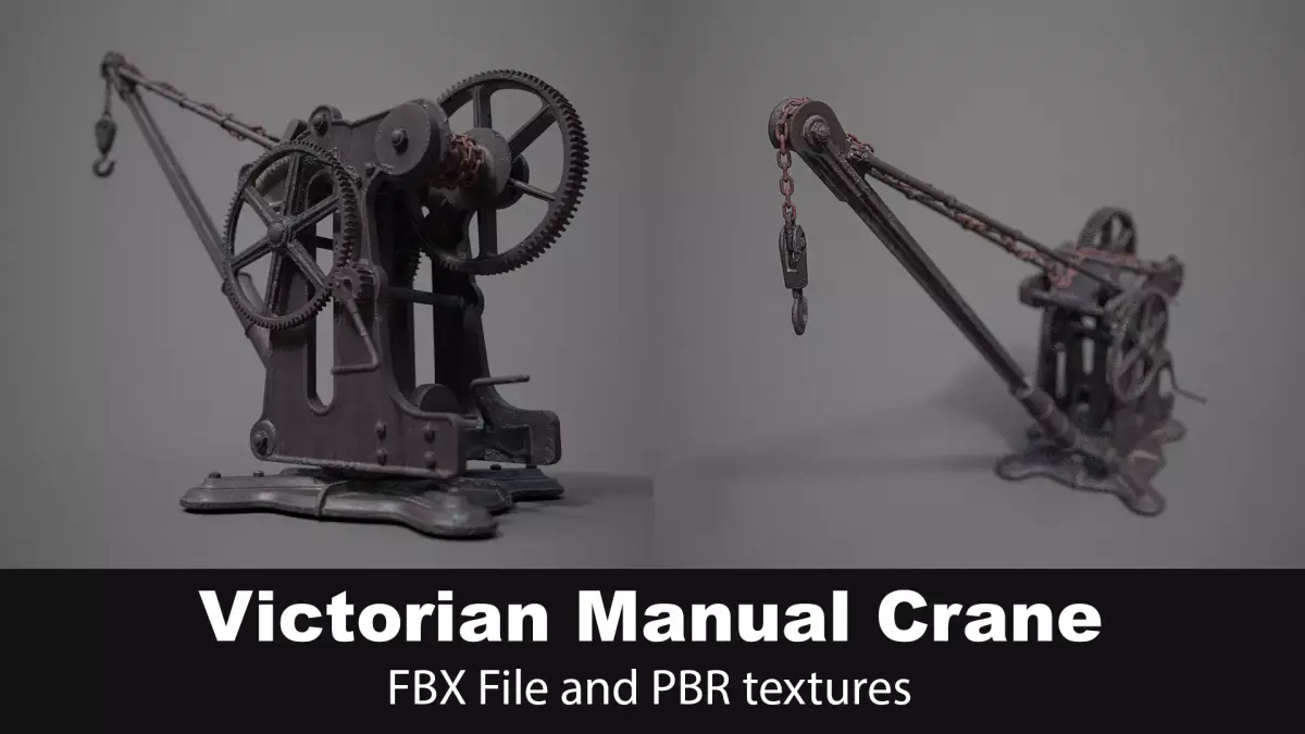 Victorian Manual Crane 3D model