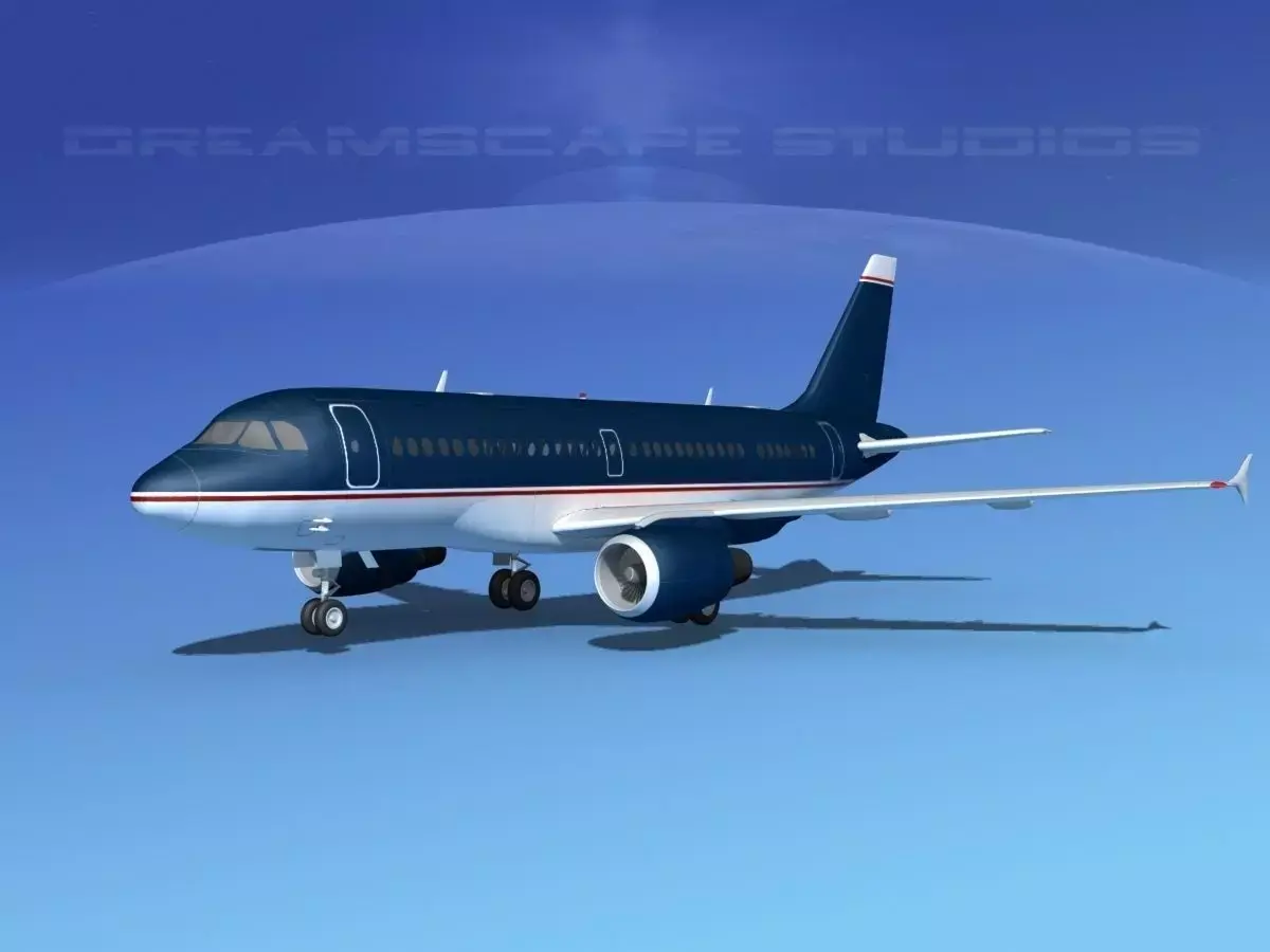 Airbus A319 Corporate 2 3D model