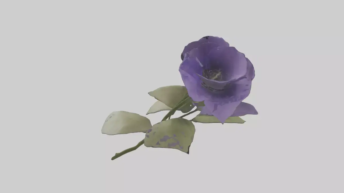 Canterbury Bell model Low-poly 3D model