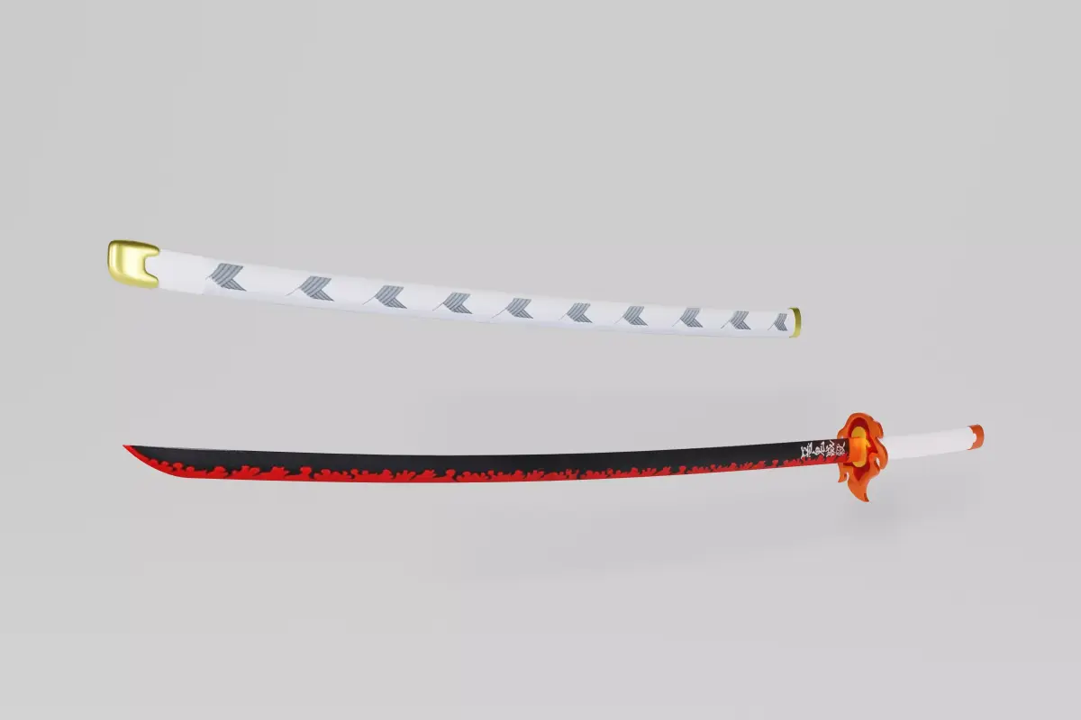 Demon Slayer Rengoku Sword - Kimetsu No Yaiba 3D print model 3D print model