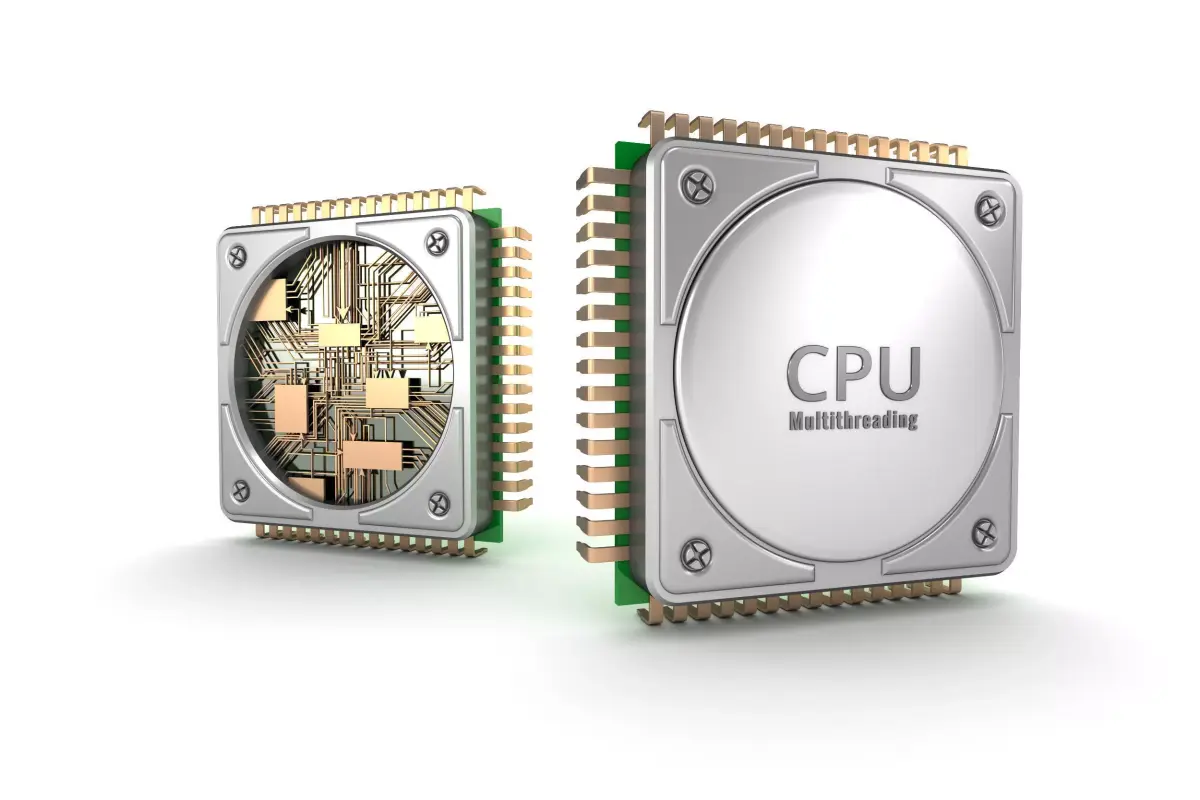 Central computer processors CPU 3D model 3D model