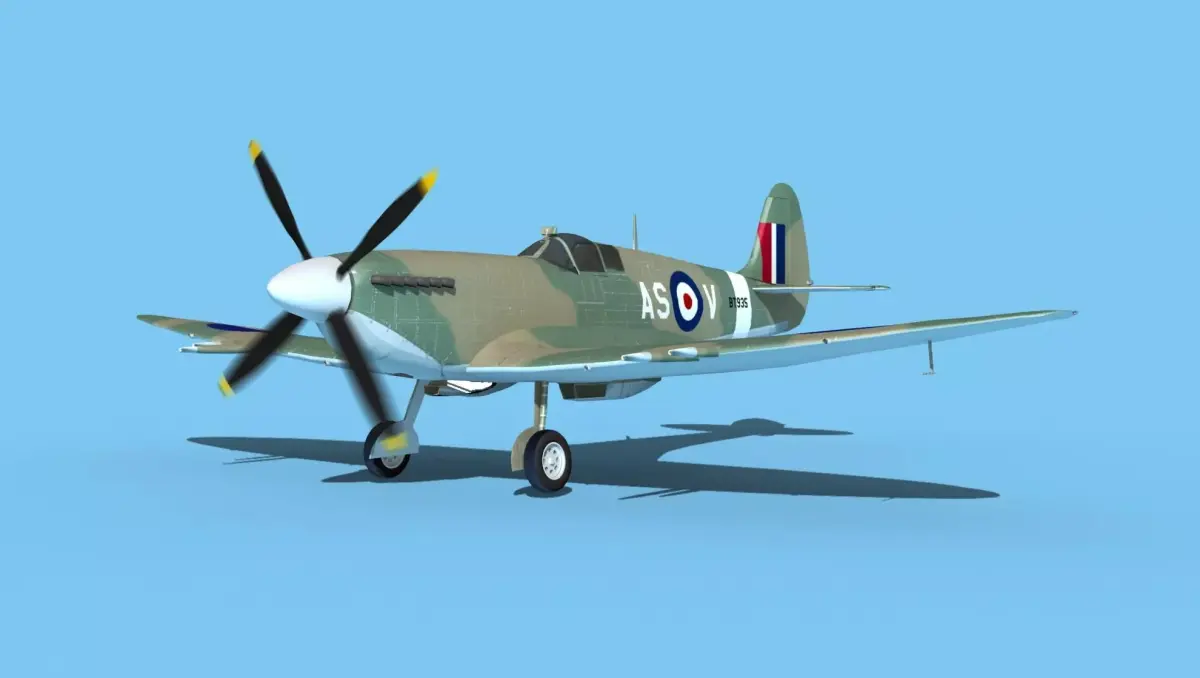 Supermarine Spitfire MkXII V04 3D model