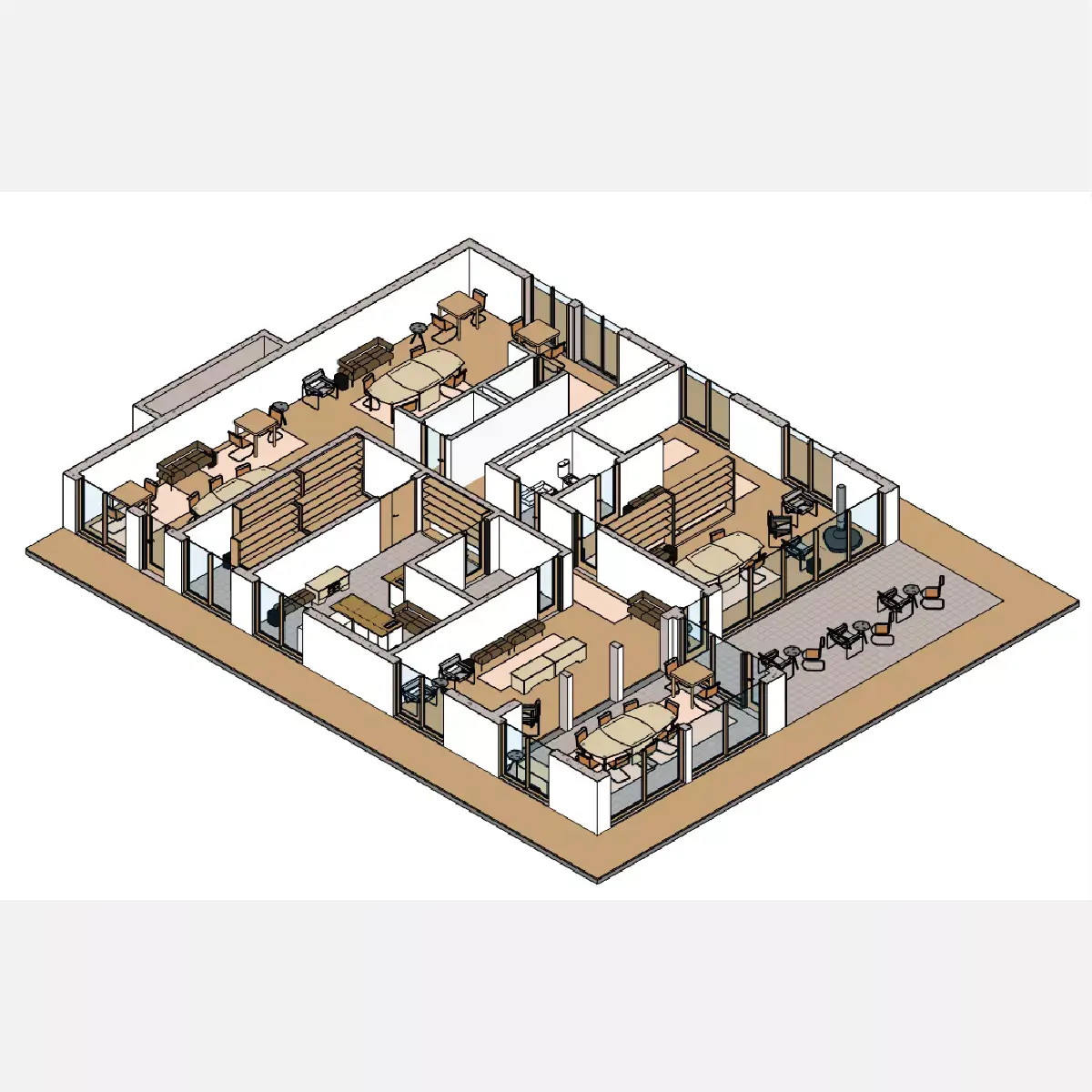 Restaurant - Revit 3D model
