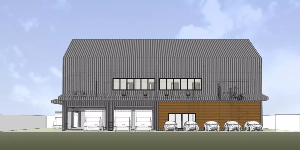 Small warehouse 3D model