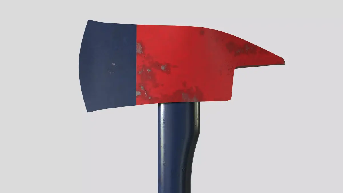 Fire Axe Game Ready 3D model
