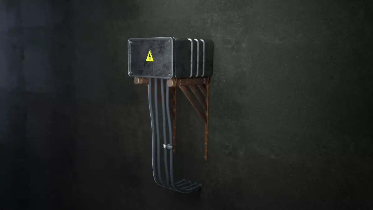 Sci-Fi Electric Box 3D model