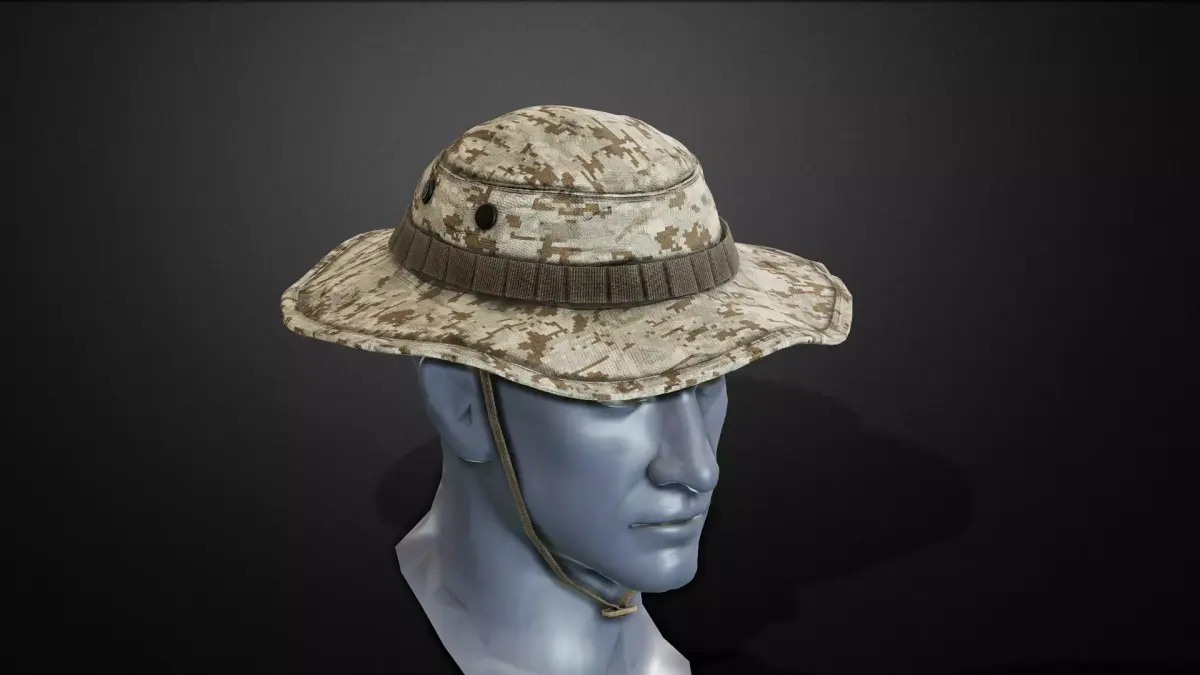 Bonnie hat Low-poly 3D model