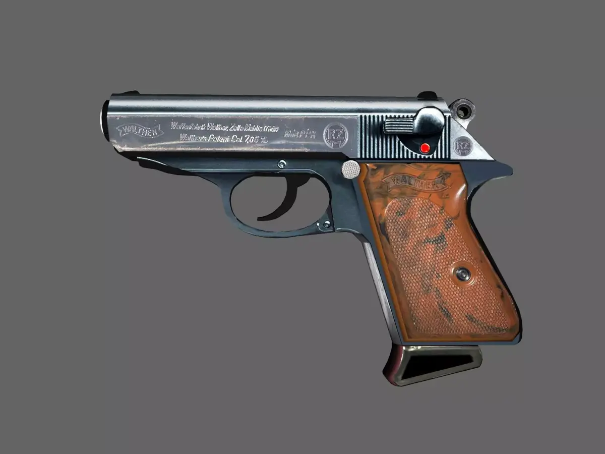 Walther PPK Low-poly 3D model get