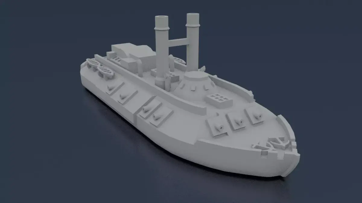 USS CAIRO 1861 3D print model