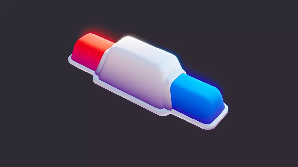 Lowpoly Police Siren 3D model shop