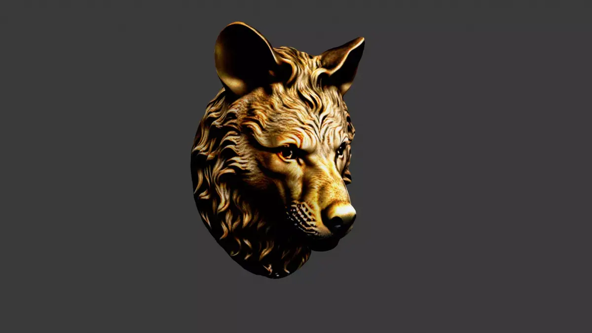 Animal Head Low-poly 3D model 38