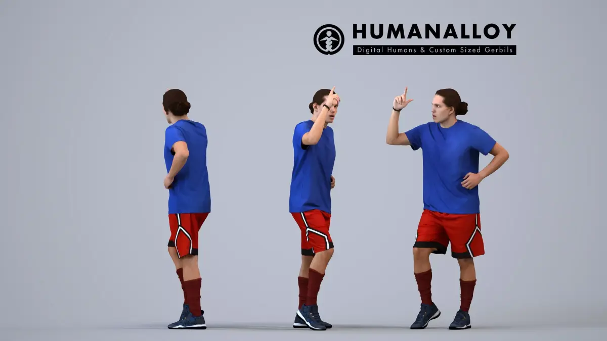 00496Mateo003 - Adult Caucasian man exercising in summer 3D model