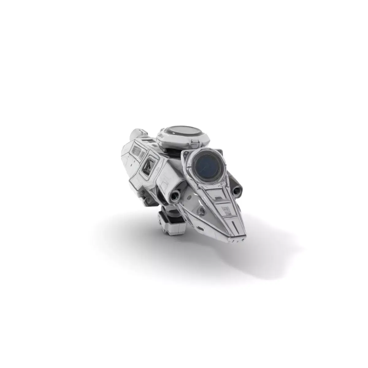 Futuristic Spacecraft model pack Low-poly 3D model