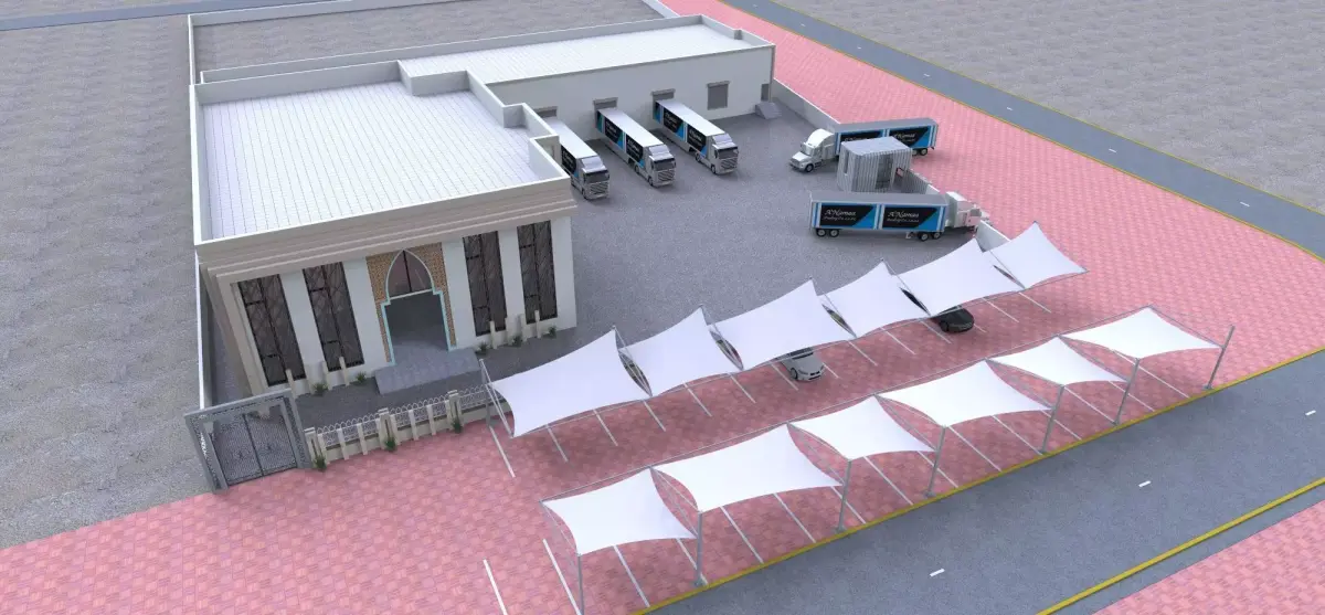 Outdoor Cafe and Market Zone Design A75 3D model