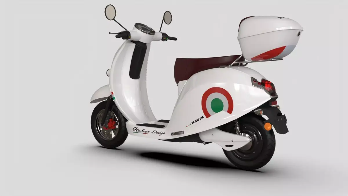 Vespa ES2 1500 Low-poly 3D model