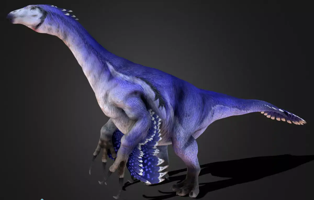 Therizinosaurus Low-poly 3D model