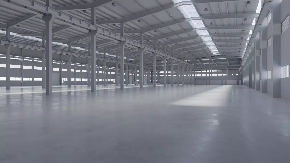 Factory Hall Interior 5 Low-poly 3D model