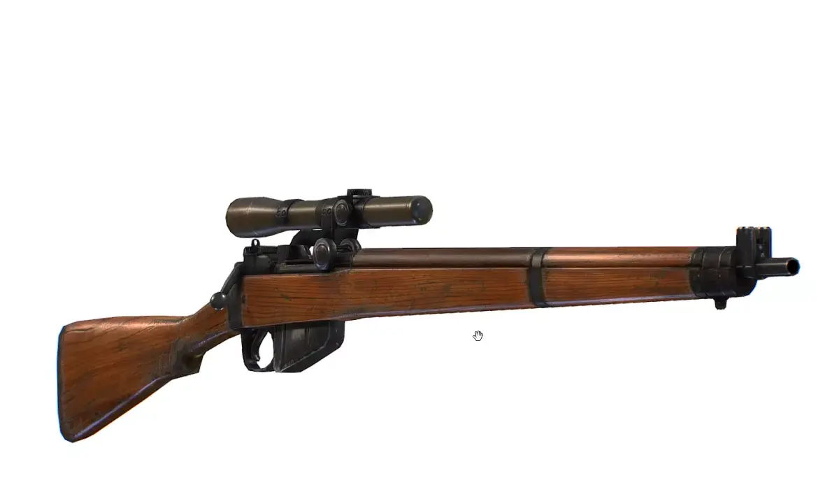 British Magazine Rifle Lee Enfield Low-poly 3D model