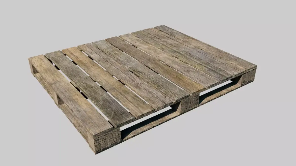 Old Wooden Pallet Free low-poly 3D model