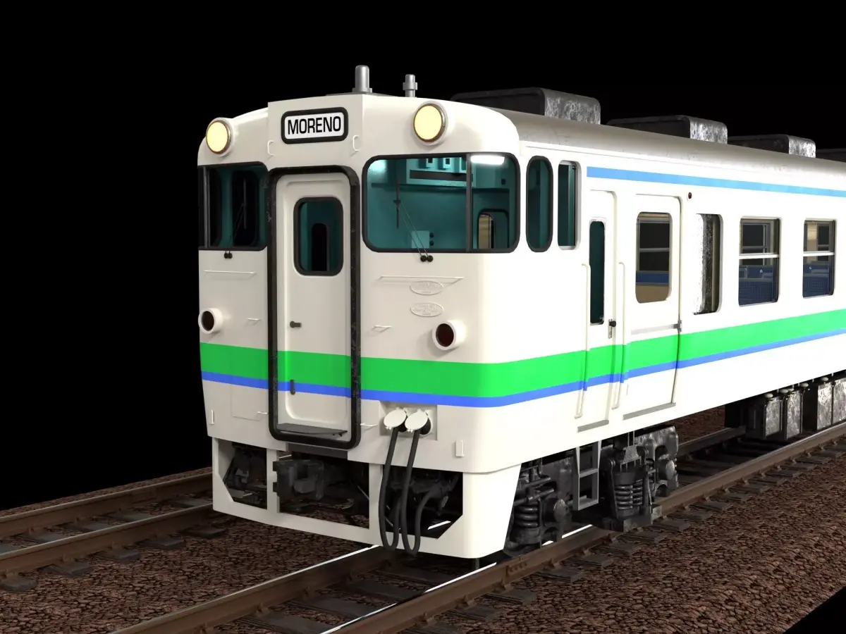 JNR KIHA Series 40 Low-poly 3D model