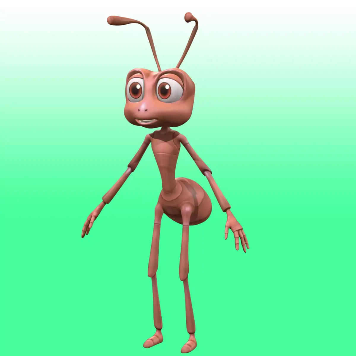 Cartoon Cute Ant  Low-poly 3D model