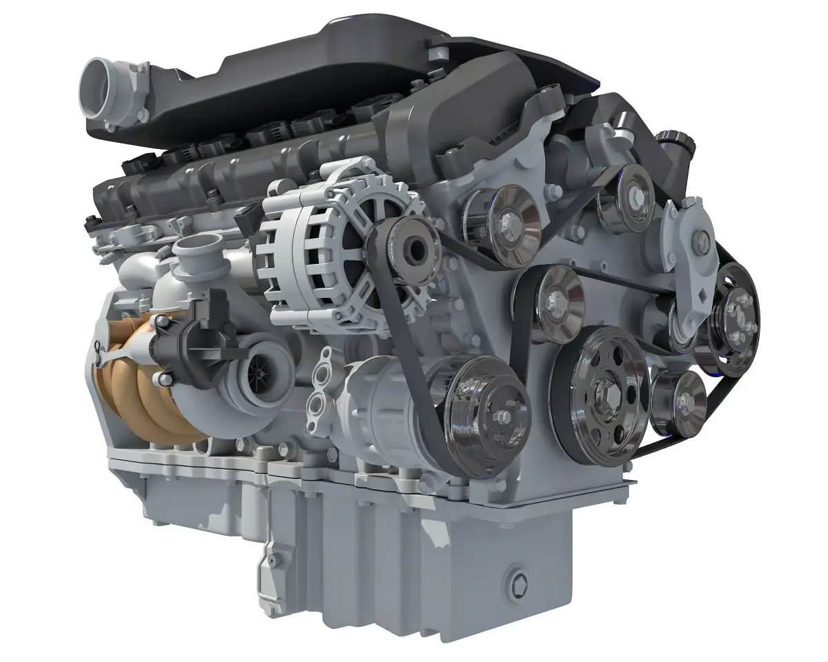 British V12 Engine 3D model
