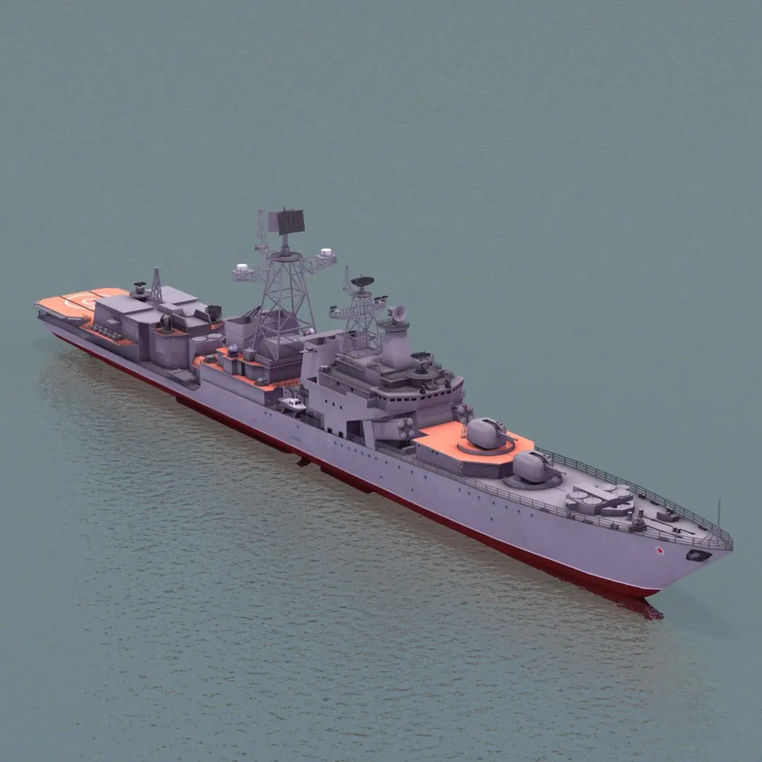 Udaloy Class Destroyer 3D model