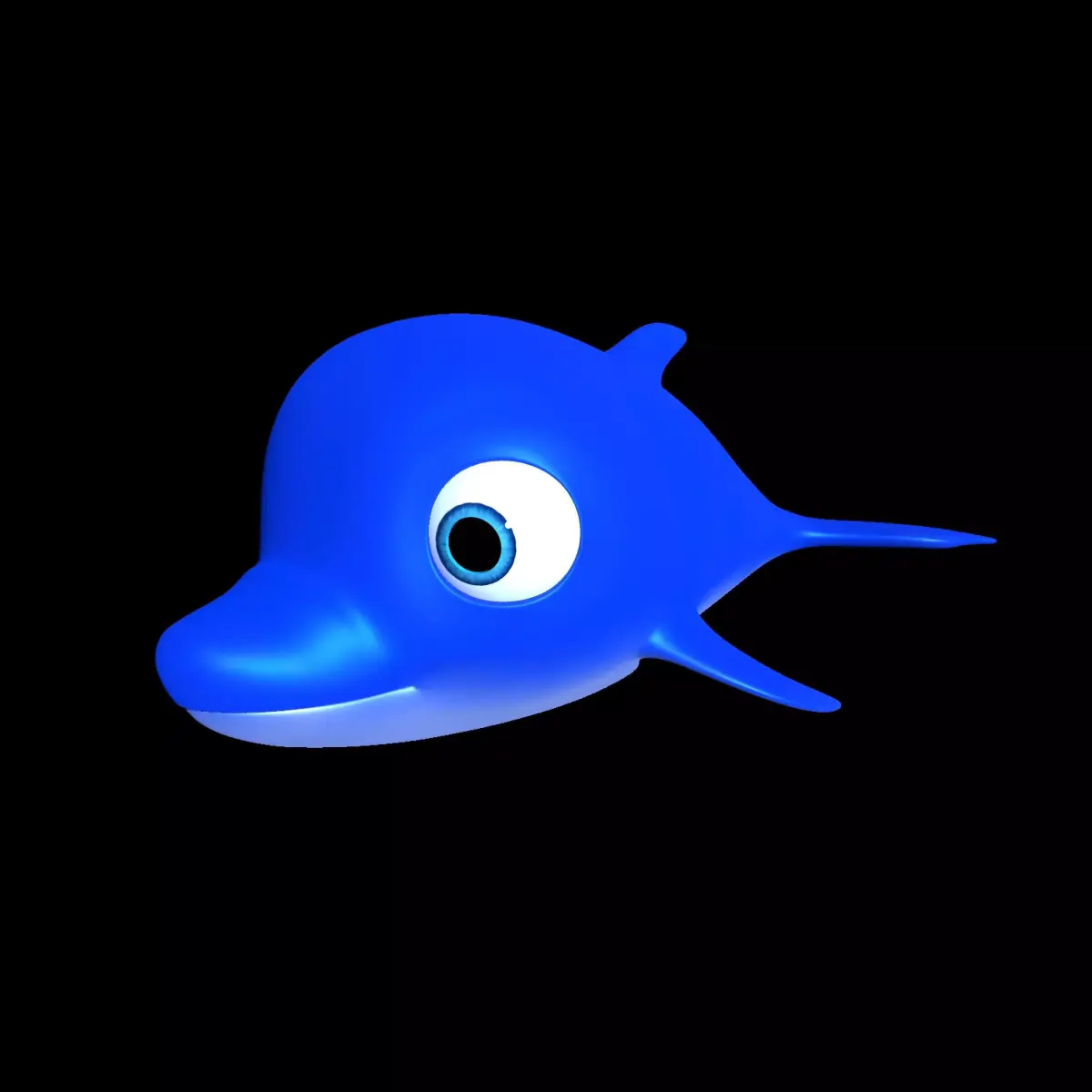 Dolphin Cartoon 3d 3D model