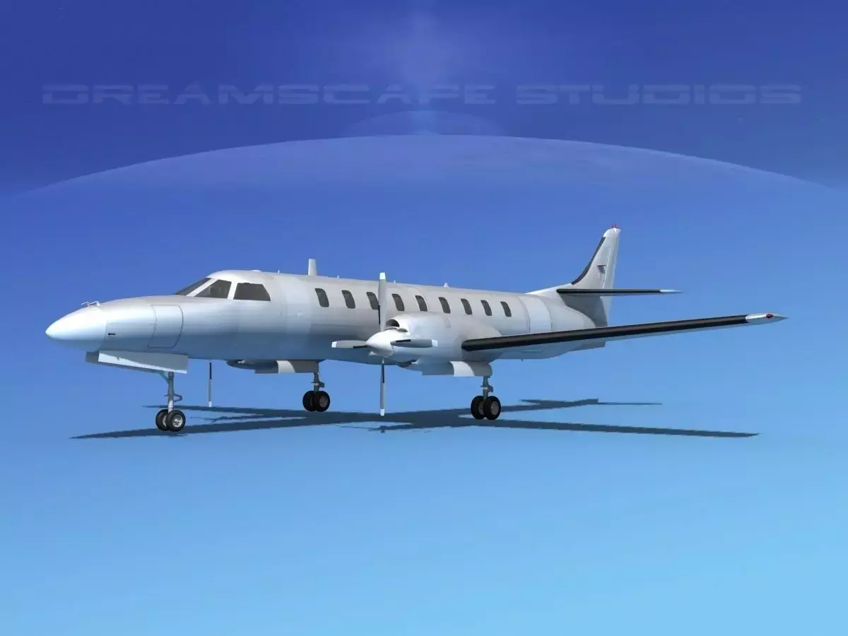 Swearingen SA226 Metro Bare Metal 3D model