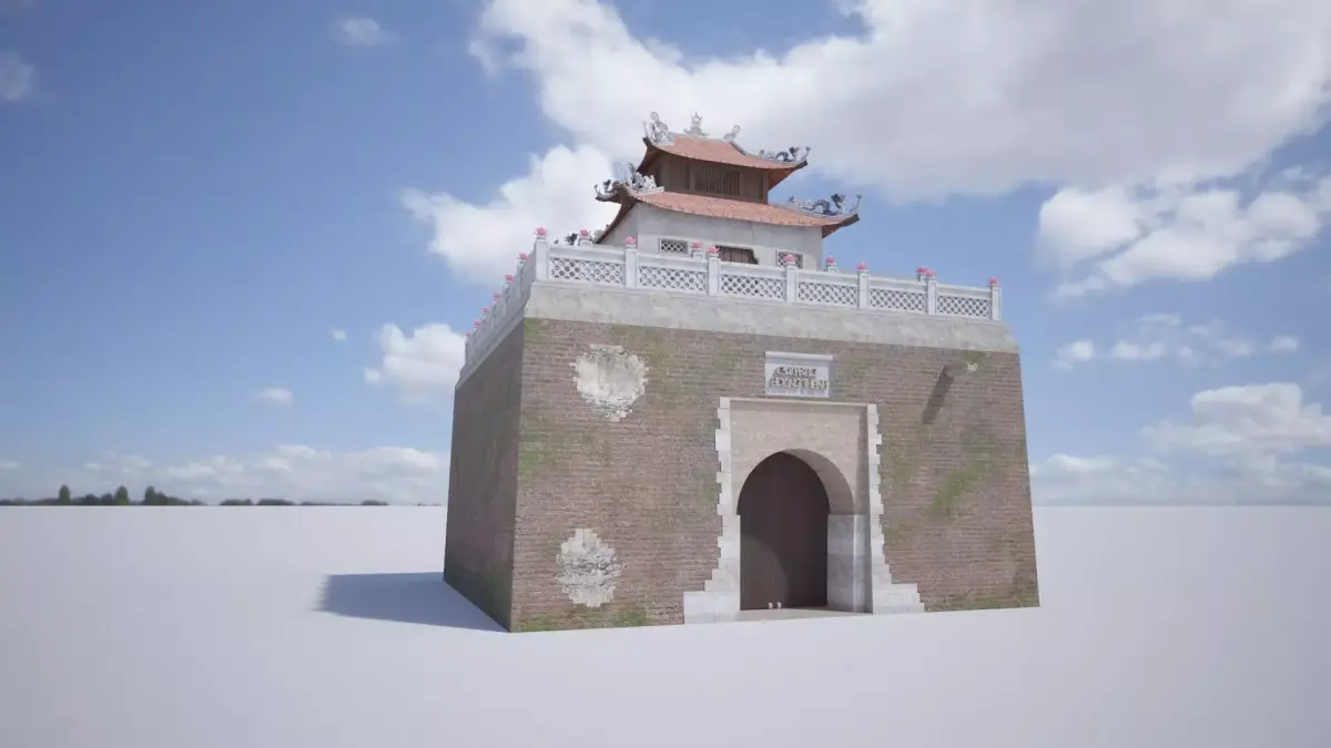 The North Gate Thang Long Hanoi Citadel 3D model