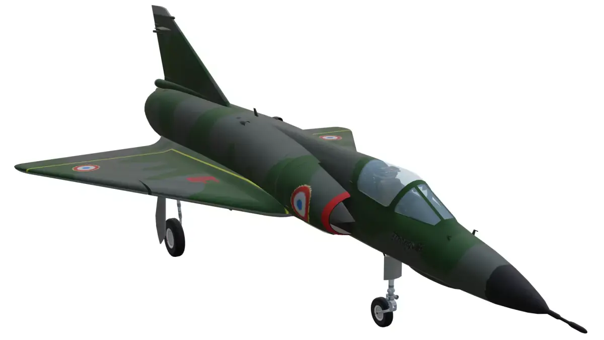 Dassault Mirage IIIE Low-poly 3D model
