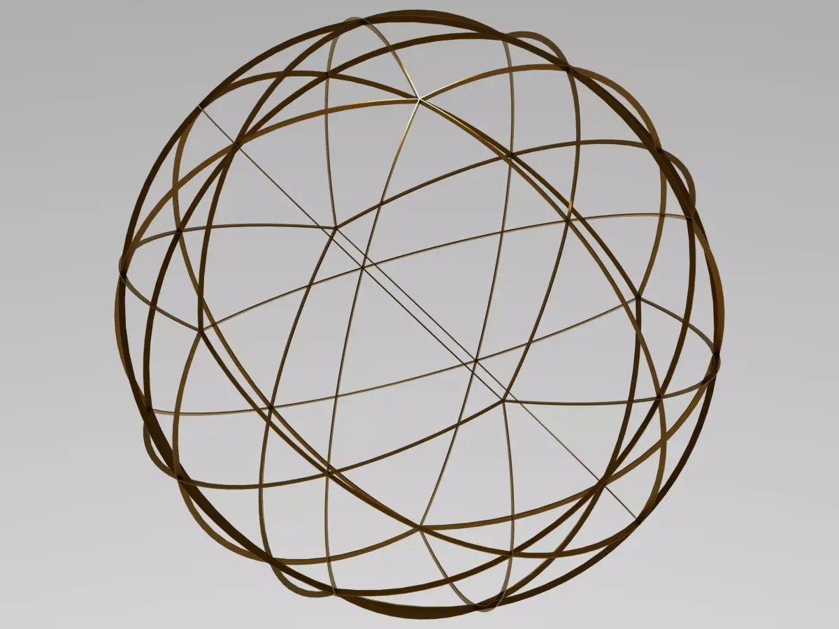 Wireframe Shape Spherical Pentakis Dodecahedron 3D print model