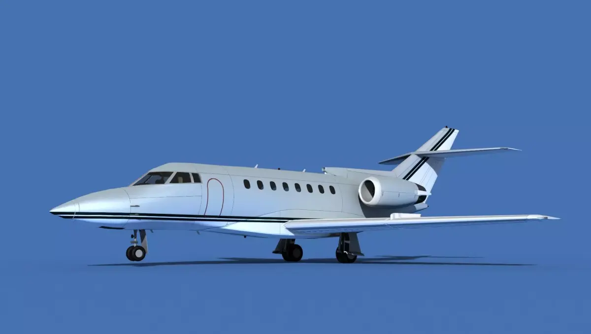 Hawker Siddley 1000 V04 3D model