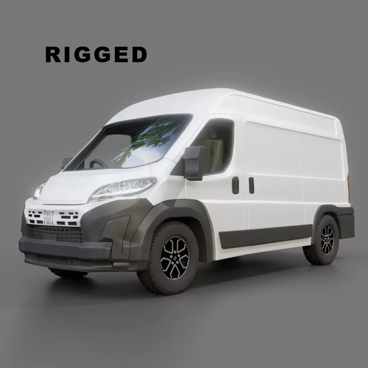 Fiat E Ducato Panel Van L2h2 Free 3D model