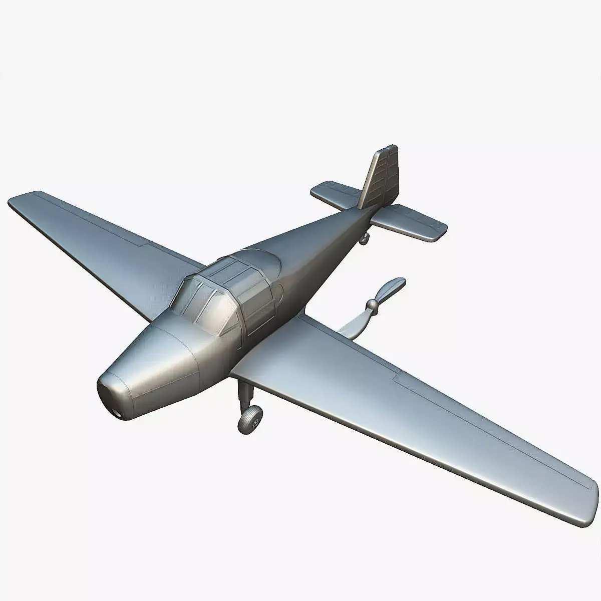Bucker Bu-181 Bestmann - 3D Printable Model 3D print model