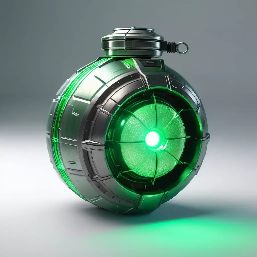 Futuristic Plasma Grenade 3D Model 3D model